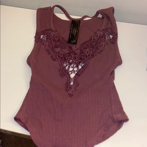 Cool designs purple tank top